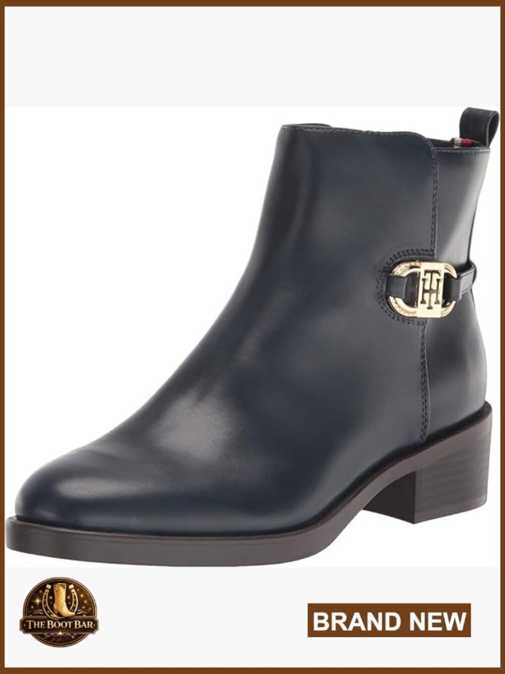 Casual Ankle Bootie with Zip Closure and Pull Tab